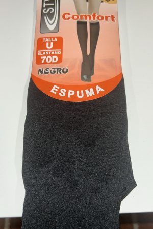 Calcetines de medias negros de Espuma, 2 pares.