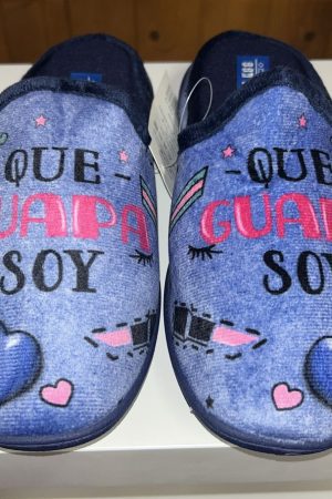 Zapatillas de casa de señora marinas qué guapas soy