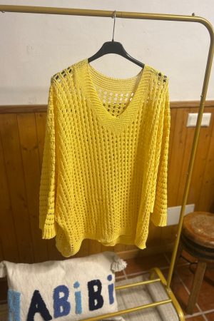 Jersey Hilo calado Amarillo