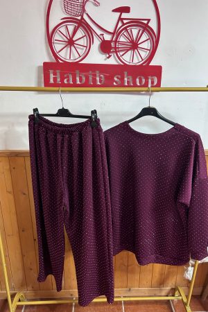 Conjunto brilli Burdeos