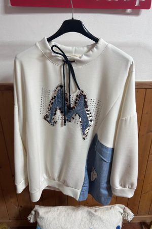 Sudadera M Blanco roto