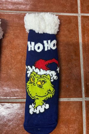 Calcetines Grinch Navidad Marino