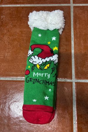Calcetines Grinch verde y rojo