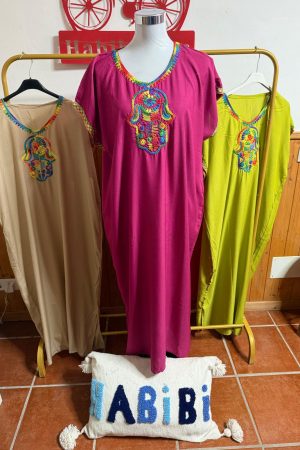 Kandora Mano de Fátima Fucsia