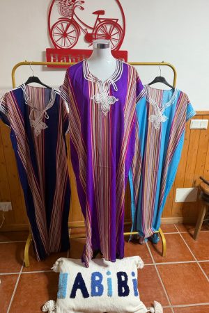 Kandora Rayas Morada