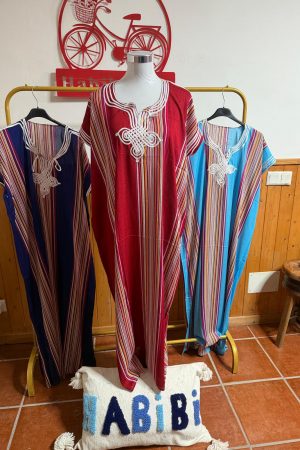 Kandora Rayas Burdeos