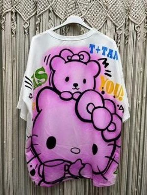 Camiseta kitty lila