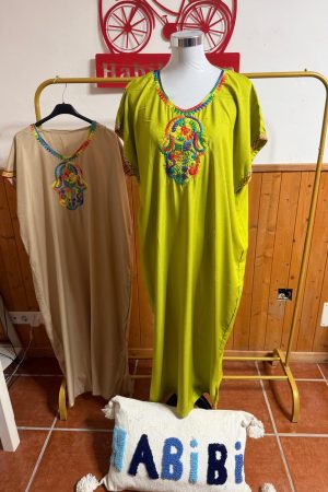 Kandora Mano de Fátima Pistacho