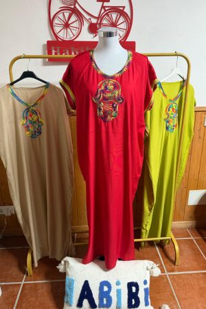 Kandora Mano de Fátima Roja