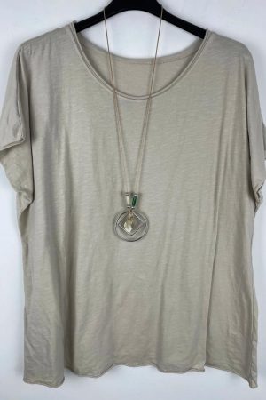 Camiseta Basica Beig collar (copia)