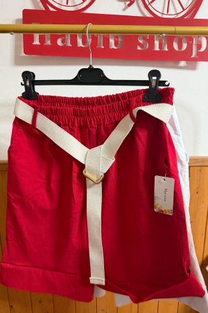 Pantalon corto rojo