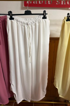 Pantalon Boton blanco