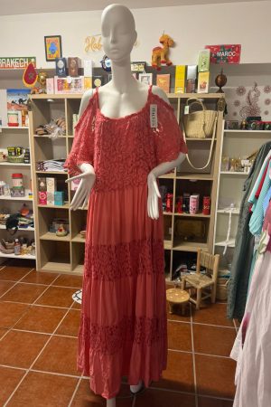 Vestido ibicenco Coral