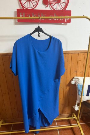 Conjunto bluson asimetreico azulon