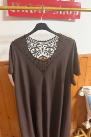 Vestido Chocolate crochet