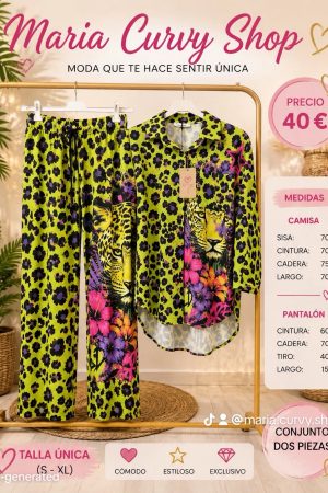 Conjunto tigre fluor