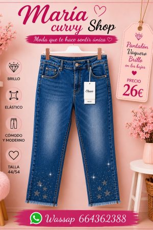 Pantalon vaquero brilli pitillo