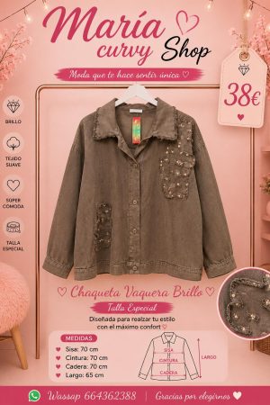 Chaqueta marron brilli